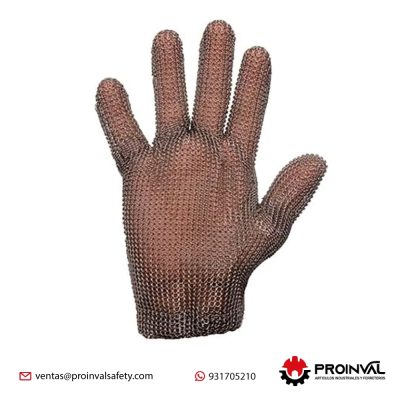 GUANTE ANTICORTE EN MALLA METÁLICA
