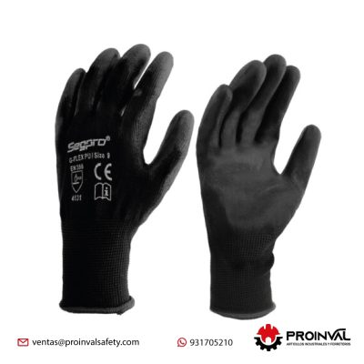 Guantes G-Flex Pu Negro Segpro
