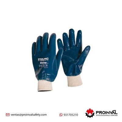 Nitrilo liso puño seguridad nitritop Steelpro