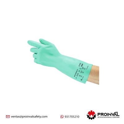 Guantes Para Químicos Corto Solvex Ansell