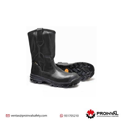 Botas Campera Negro Punta Reforzada Faj