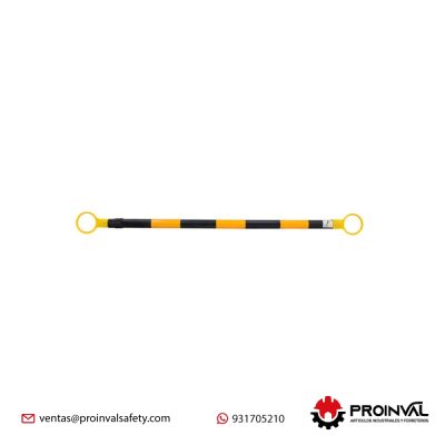 Barra Retráctil Amarillo Negro Tecseg