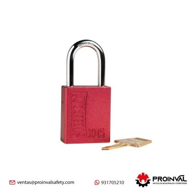 Candado X05 Rojo Steelpro