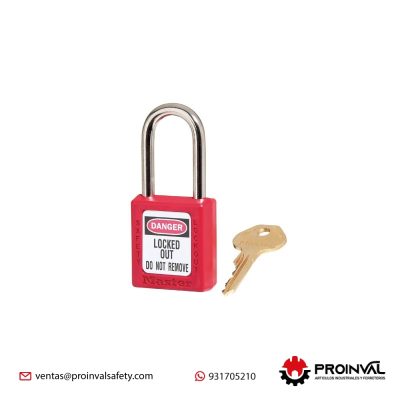 Candado de Bloqueo 1.5" Master Lock 410RED