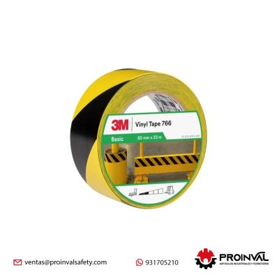 Cinta Delimitadora 3M 766 Amarillo Negro