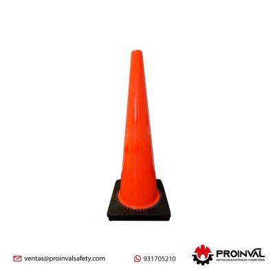 Cono de PVC 36 90cm con Base Negra
