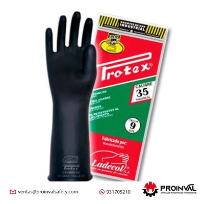 Guantes de Jebe Protex Calibre 35 de 12"
