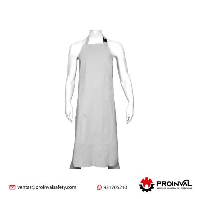 Mandil de PVC Blanco Alaska