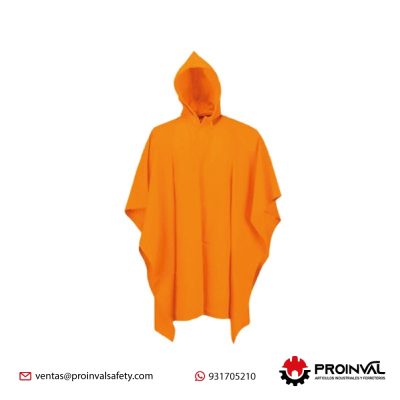 Poncho de PVC Naranja Segpro