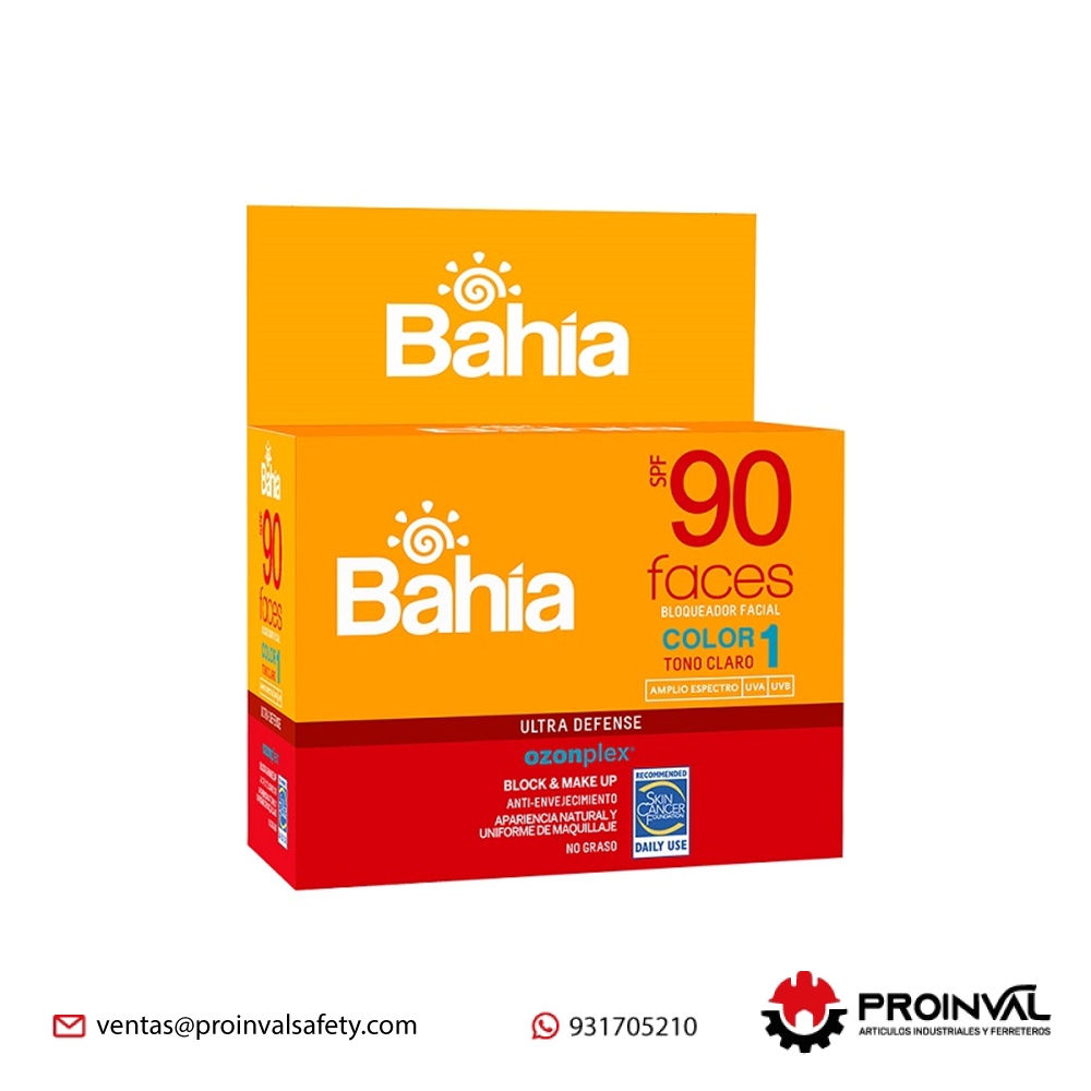 Bloqueador Bahia Spf 90 X 10 G Color 1 C/20 Sachets Faces 1 Lima Peru Bloqueador Bahia Spf 90 X 10 G Color 1 C/20 Sachets Faces