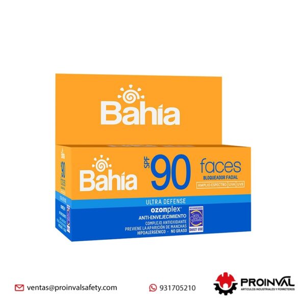 Bloqueador Bahia SPF 90 x 10 g c/10 Sachet Faces