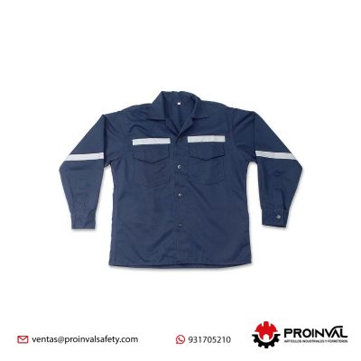Camisa Drill De Trabajo Azul