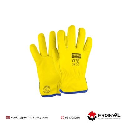 Guantes de Badana Amarillo Steelpro