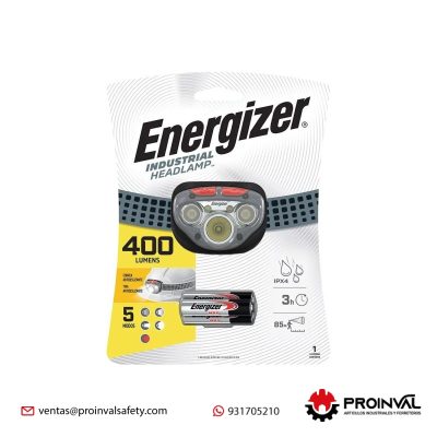 Linterna Frontal Energizer 400 Lumens
