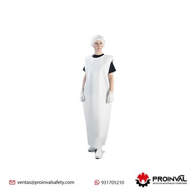 Mandil de polipropileno tipo poncho RG