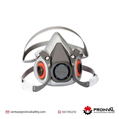 Respirador Flyflex 6200 con cartucho para vapores orgánicos y gases