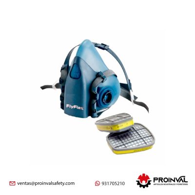 Respirador Flyflex con cartucho para vapores orgánicos y gases
